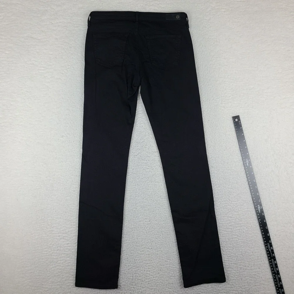 AG Adriano Goldschmied Jeans Womens 28x30 Black Wash The Stella Slim Straight
